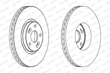 Гальмівний диск FERODO DDF1368C-1