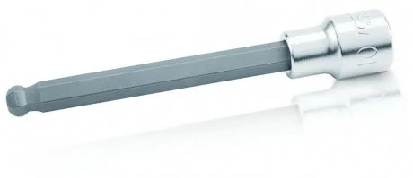 Головка з насадкой HEX 10 mm 140mm 1/2" з шаром Toptul BCSA1610