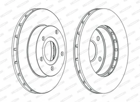 Гальмівний диск FERODO DDF1169C