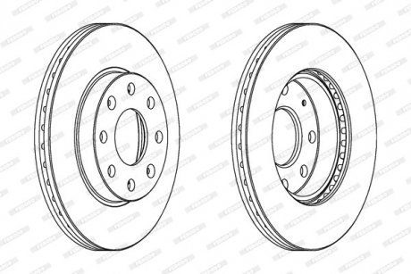 Гальмівний диск FERODO DDF1279C