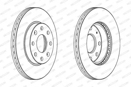 Гальмівний диск FERODO DDF1279C