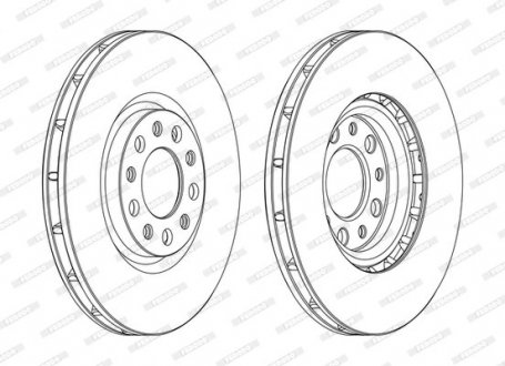 Гальмівний диск FERODO DDF1451C