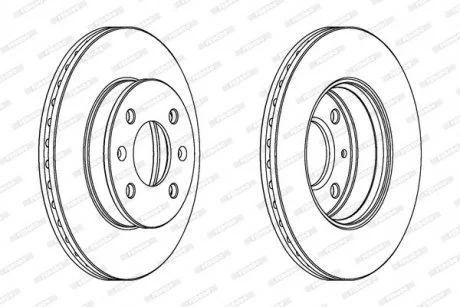 Гальмівний диск FERODO DDF1529C