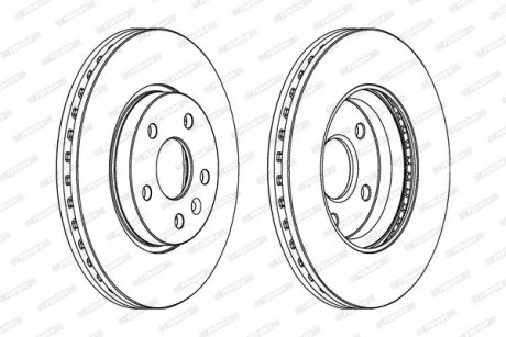 Гальмівний диск FERODO DDF1869C