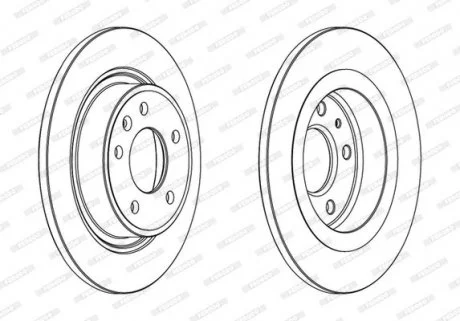 Гальмівний диск FERODO DDF1871C