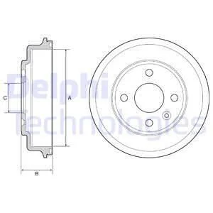 Гальмівний барабан Delphi BF554