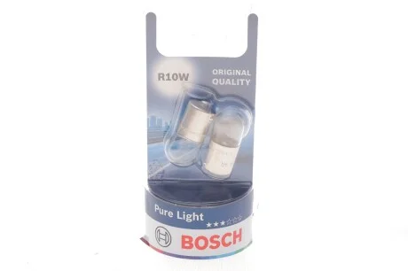 Лампочка Pure Light допоміжна R10W (12 В, 10 Вт, тип гнізда: BA15S основна лампа) BOSCH 1 987 301 019