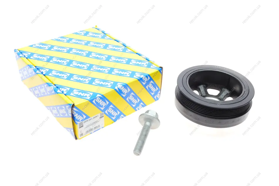 Шків колінвалу MB C-class (W202)/E-class 2.0-5.0 (W210/W211) 97-07 (6PK) (з болтом) SNR NTN DPF351.00K1 (фото 1)