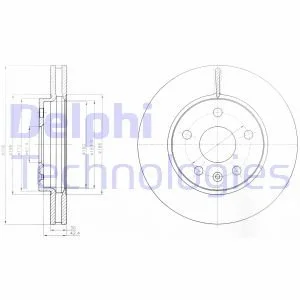 Гальмівний диск BG4187C DELPHI Delphi BG4187-C
