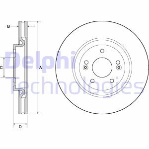 Гальмівний диск Delphi BG4683C