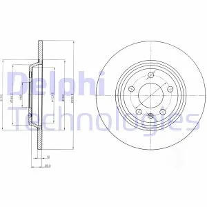 Гальмівний диск Delphi BG4081C