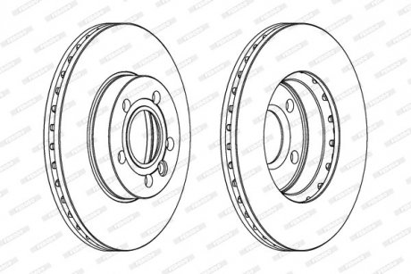 Гальмівний диск FERODO DDF846C