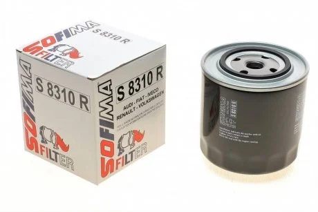 Фільтр масляний VW T4 1.9D/TD -96/Audi A6 2.5TDI -97 SOFIMA S8310R