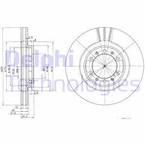 Гальмівний диск Delphi BG3099