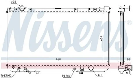 Радіатор NIS NISSENS 64756