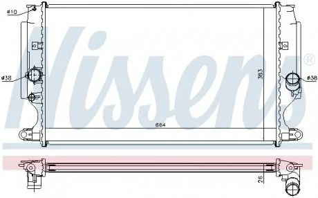 Радіатор NIS NISSENS 64693