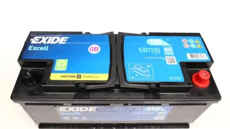Аккумуляторная батарея 110Ah/850A (392x175x190/+R/B13) Excell EXIDE EB1100