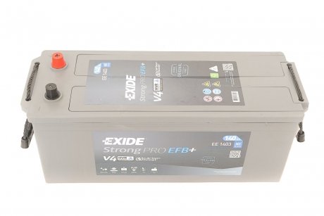 Аккумуляторная батарея 140Ah/800A (513x189x223/+R/B00/B0) StrongPro (EFB+) EXIDE EE1403