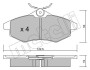 Комплект тормозных колодок, дисковый тормоз Metelli 2203280 (фото 2)