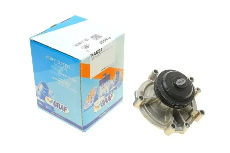 Помпа води Citroen Jumper/Peugeot Boxer 2.5D/TD/TDI/4x4 96-02 (B/B) (8 лоп) (3 канавки) GRAF PA684