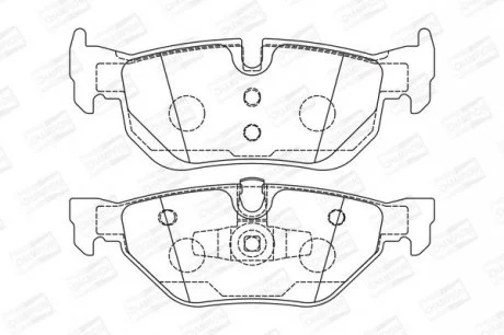 BMW Тормозные колодки задн.3 E90 04-,X1/3 09- CHAMPION 573139CH