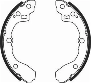 Тормозные колодки барабанные, к-кт. STARLINE BC 08060