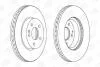 Диск гальмівний передній (кратно 2) MB V-Class (W447) (14-), Viano (W639) (03-) CHAMPION 562392CH (фото 1)
