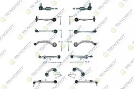 VW К-т рычагов+тяги стаб.+крепление (прямой рычаг d=16mm) Audi A4 00- TEKNOROT A-577T