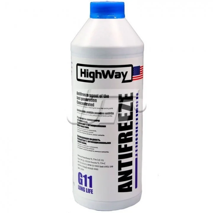 Антифриз-концентрат, G11 (синий), 1.5л HIGHWAY HighWay 10026 (фото 1)