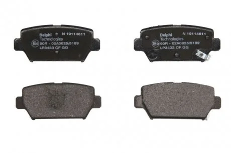 Гальмівні колодки, дискові Delphi LP3433