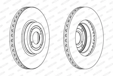 Гальмівний диск FERODO DDF1461C