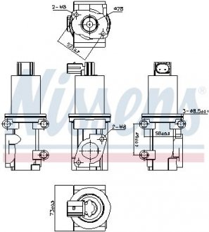 Клапан EGR NIS NISSENS 98185