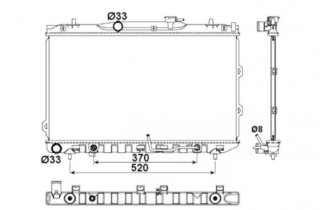 Радіатор охолодження NRF 53162