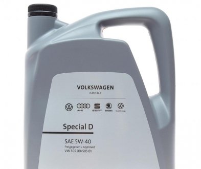 Олива 5W40 Special D (5L) (VW505 00/505 01) VAG GS55505M4