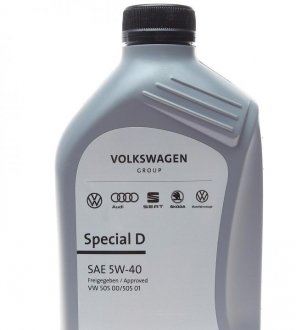 Олива 5W40 Special D (1л) (VW505 00/505 01) VAG GS55505M2