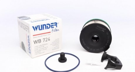 Фильтр топливный MB OM654 / Sprinter OM 651 18- WUNDER FILTER WB 724 (фото 1)
