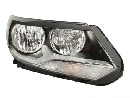 VW Фара основная галоген,с мотором,H15 H7 PY21W W5W прав.Tiguan 11- HELLA 1EL 010 749-221