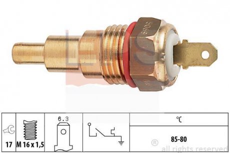 MITSUBISHI Температурний датчик увімкнення вентилятора радіатора Lancer, Colt 84- EPS 1.850.068 (фото 1)