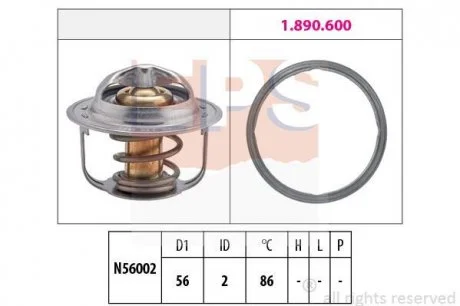 SUBARU Термостат 86С° Forester, Legasy, Outback, 2,0 08- EPS 1.880.949