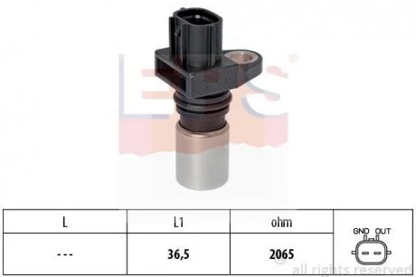 NISSAN Датчик положения р/вала X-Trail 2.2Di 4x4 -05 EPS 1.953.417