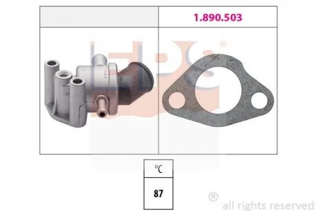 FIAT Термостат UNO 900 STING 87 EPS 1.880.107