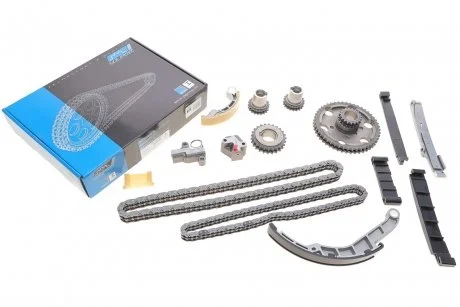 Комплект ланцюга ГРМ Nissan X-Trail 2.2dCi 03-13 (ланцюг, натяжник, шестерня) IJS GROUP 40-1008FK