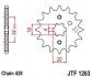 Передняя звезда 15зуб. YBR125?05-/SR125?95/XT125?05- JT MOTO 102-329-15 (фото 1)