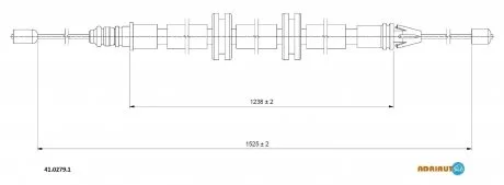 Трос зупиночних гальм ADRIAUTO 41.0279.1