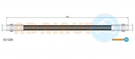 AUDI Шланг тормозной задн. A4 -97 ADRIAUTO 03.1225