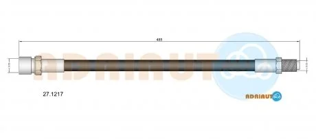 DB Шланг тормозной DB407-608 ADRIAUTO 27.1217