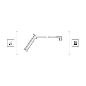 Комплект высоковольтных проводов FORD FIESTA 1.2I 16V 1.25I, FOCUS [941319170084] MAGNETI MARELLI MSQ0084