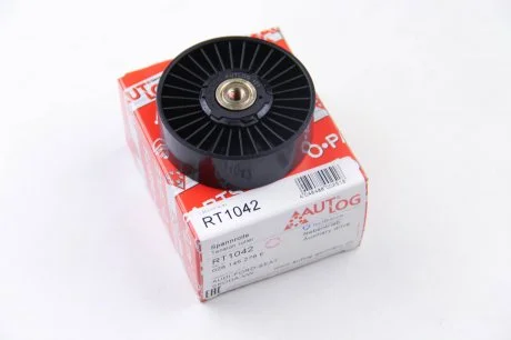 Ролик гладкий 1.9/2.4/2.5TDI/1.6/1.8/2.0 Golf III/IV/Passat B3/B4/T4/Octavia/A6 AUTLOG RT1042