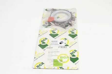 Сальник 84.5x106/163x11.5 колінвалу задній VW Caddy 1.0/1.4/1.6i 95-05 (в корпусі) BGA OC6317