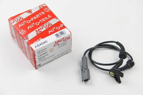 Датчик ABS передн Лів/Прав CITROEN C4, C4 I, C4 II, DS4, DS5 PEUGEOT 3008, 307, 308, 308 I, 5008, RCZ TOYOTA COROLLA 1.2-2.0D 10.82- AUTLOG AS4540